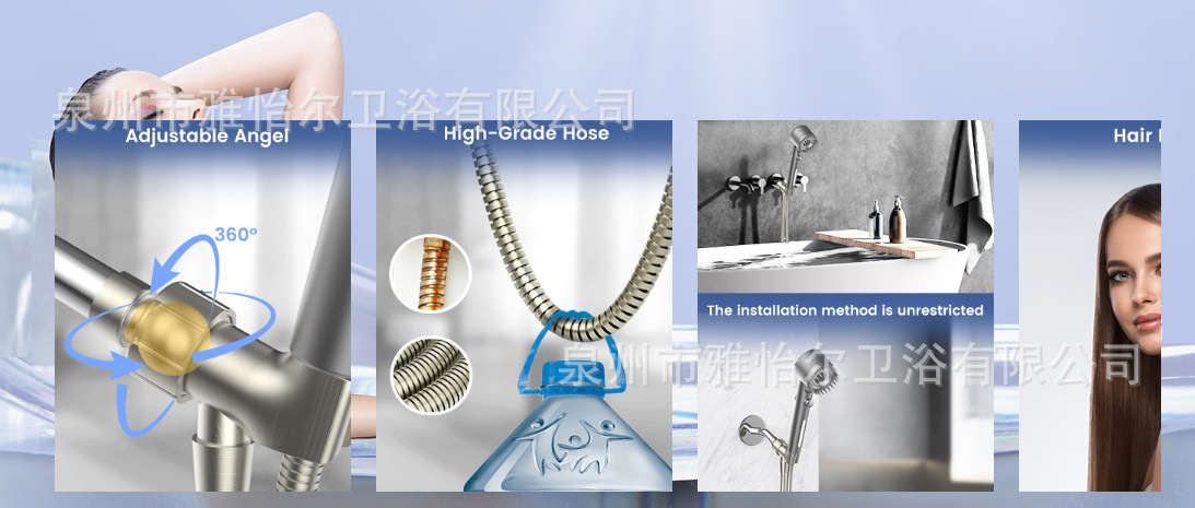 Cross-border wearing shower head, powerful pressurized bathroom shower head, spray, hand-held hand-filtered showerhead undefined