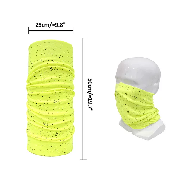 Apparel Accessories Night Running Cycling Outdoor Reflective Full Print Fluorescent Yellow Trend Cool Magic Headscarf