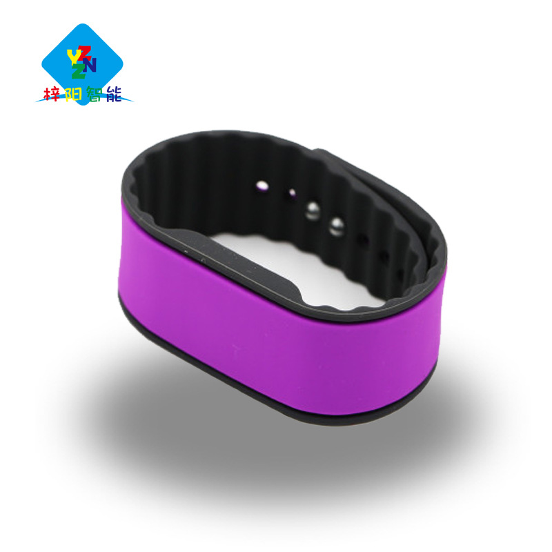 厂家供应复旦IC芯片手环 rfid硅胶手腕带新款 ic指纹锁硅胶腕带