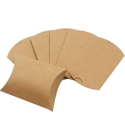 Manufacturer's kraft paper pillow box Cross-border candy box with hemp rope Cow card white card black card packaging box