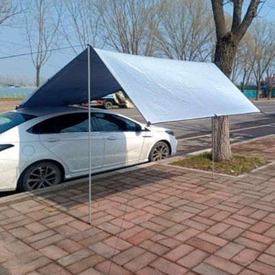 Avtomobil dam çadırları — self-driving tour, car-mounted polyester taffeta - random-color-no-accessories-single-screen-medium-size-3-2m-2-support-rods