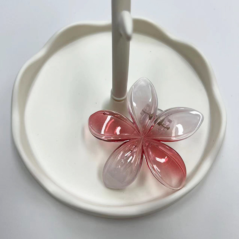 8.5cm 투명 사이드 클립 레드