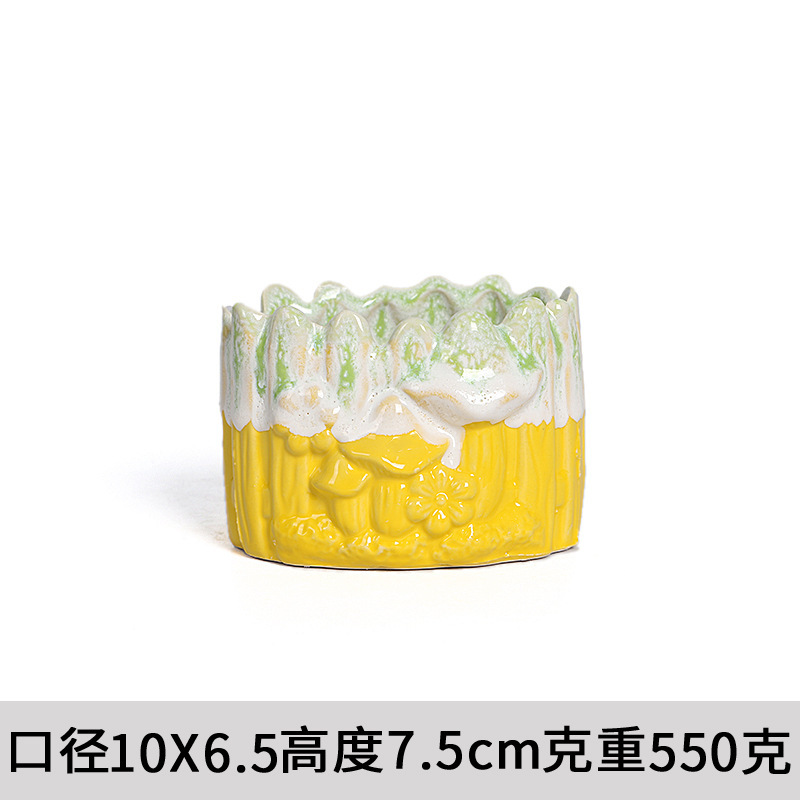 多肉花盆肉肉植物花盆小清新陶瓷花盆客厅阳台家居高颜值创意摆件|undefined