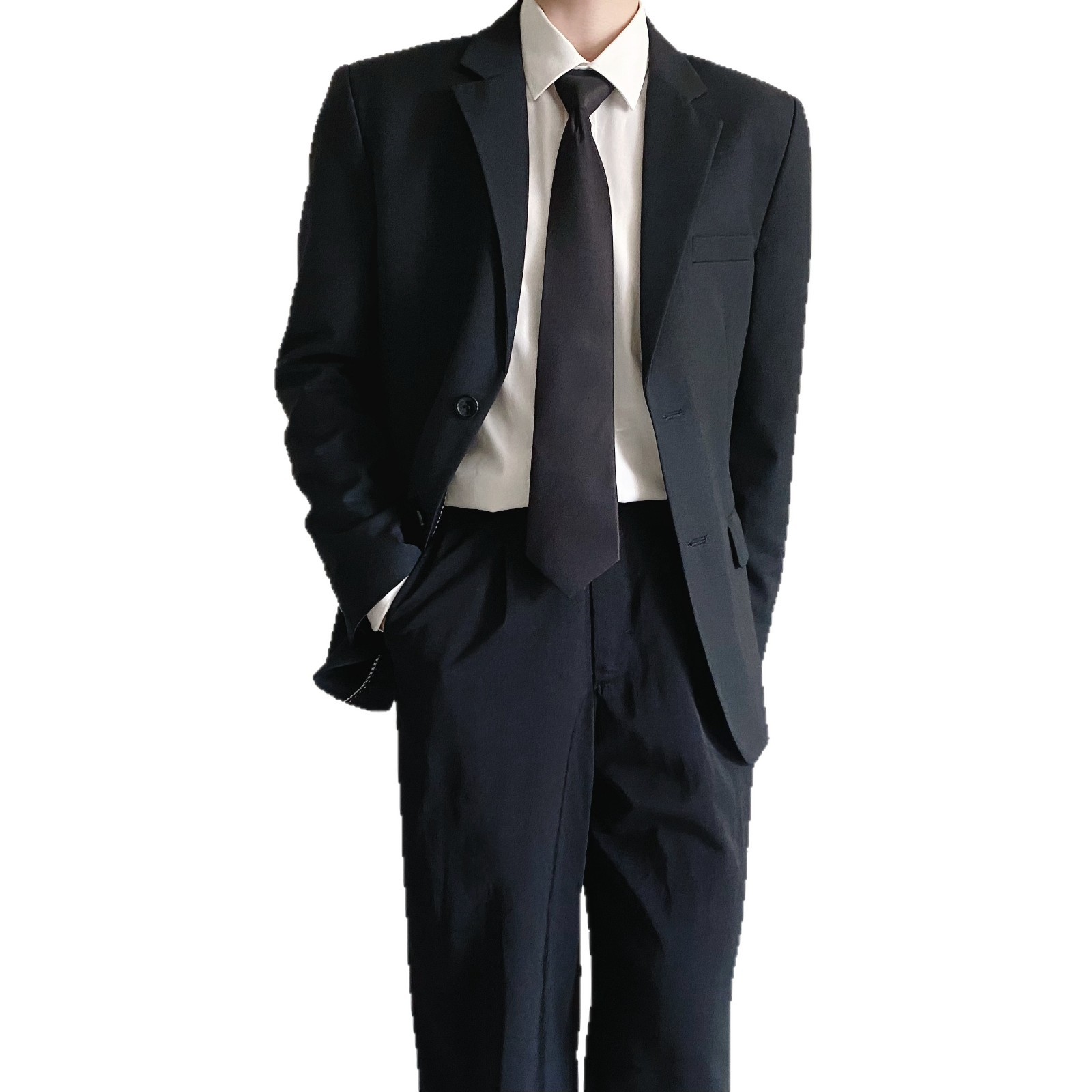 Men's High-End Suits for College Students, Civil Servants, Business Attire, Slim-Fit Formal Suits, Interview Suits, Wedding Group Suits
