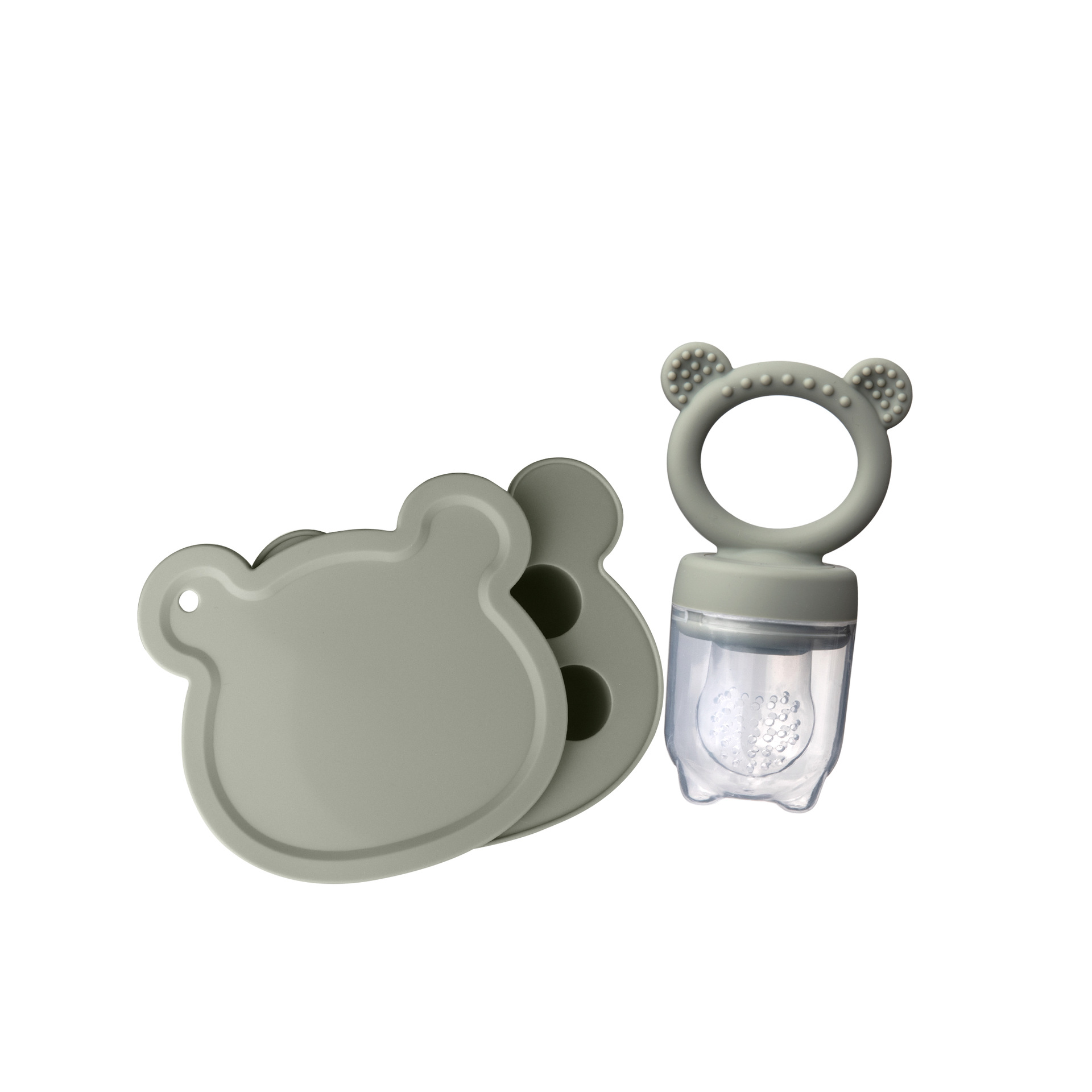 Juego de rejilla de hielo de oso de silicona para morder transfronterizo