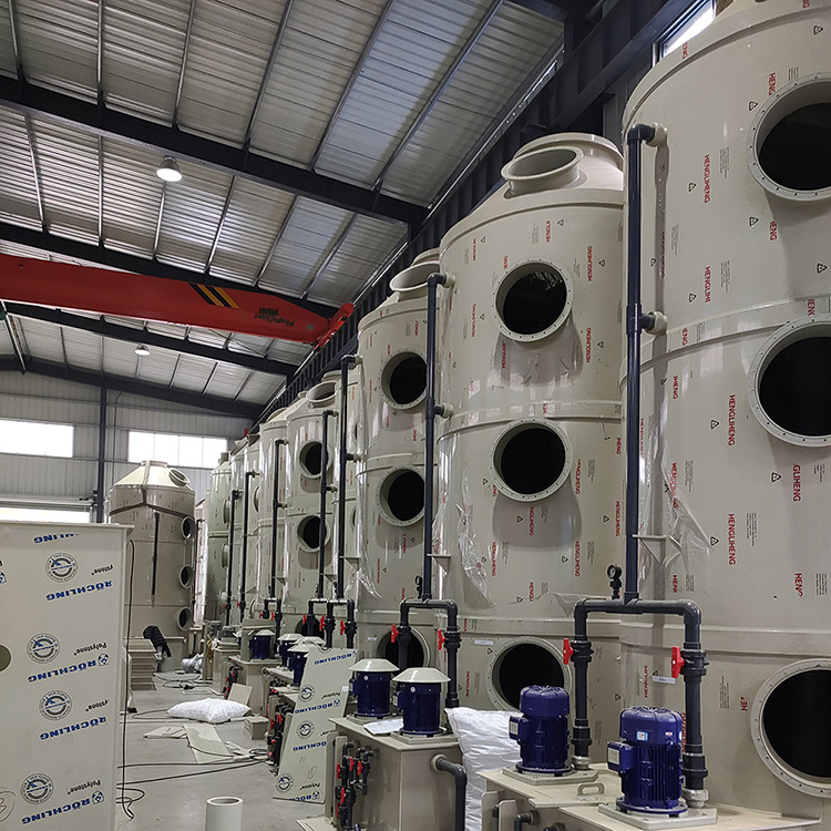 厂家供应废气净化塔PP酸性废气处理酸洗塔聚丙烯防腐洗涤塔喷淋塔