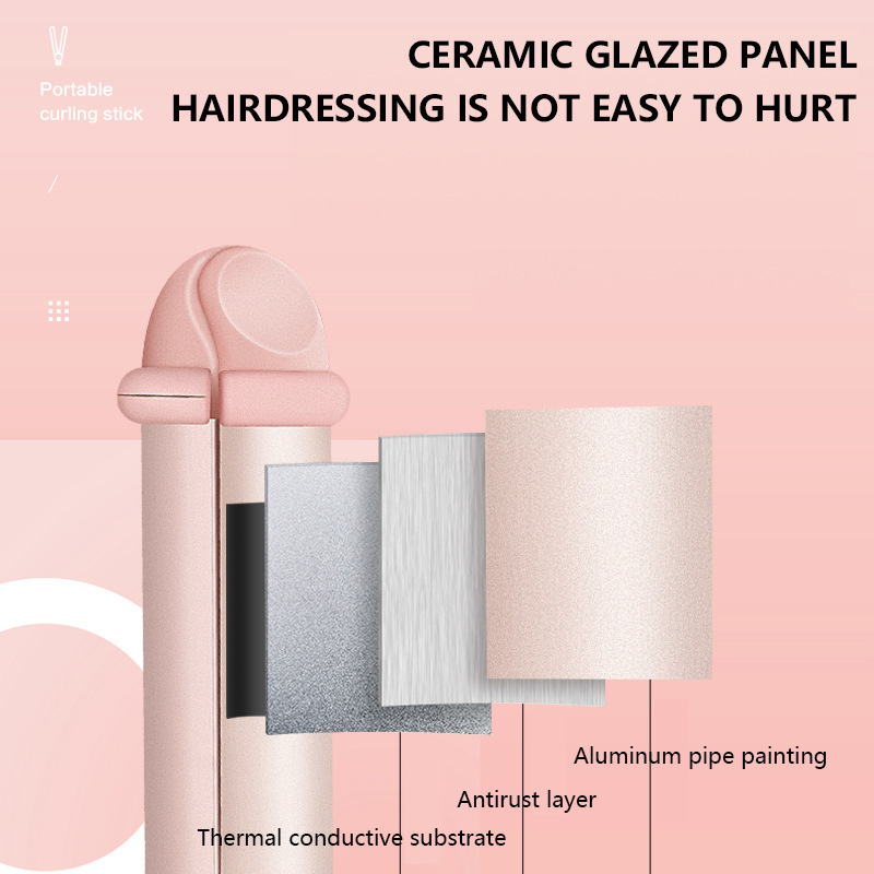 MESKY二合一无线直发器和卷发器 USB 可充电无线自动卷发器