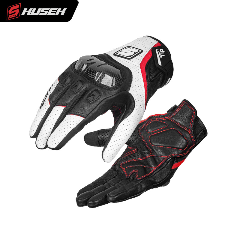 Guantes de ciclismo de motocicleta para hombre al aire libre equipo de carreras de locomotoras de cuatro estaciones todoterreno anti-caída invierno frío verano transpirable