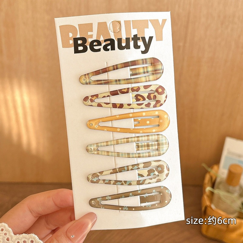 Water drop coffee color [6 pieces]