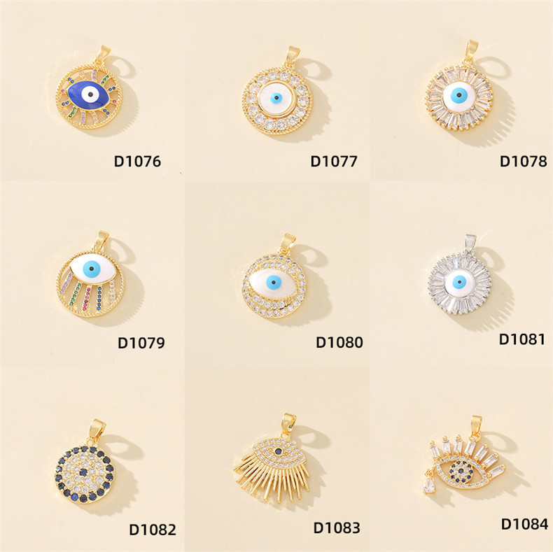7g Weight Pendant Jewelry Making Type 20*20mm Jewelry Making Size Zircon Inlay Material DIY Jewelry Accessories Classification 1 Piece Quantity Copper Material Devil's Eye Pattern Polished Finish Plating Design Casual, Simple Style Style 1 Piece 20*20mm Copper Zircon Devil's Eye Polished Pendant 无