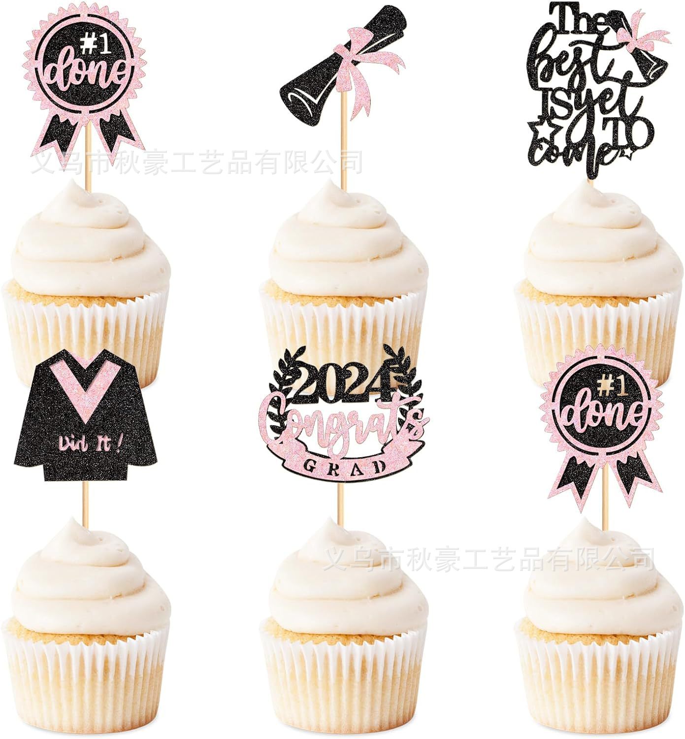 2024 Graduation Hat Cupcakes Pickles Selected Congrate Grad lo mejor aún no ha llegado