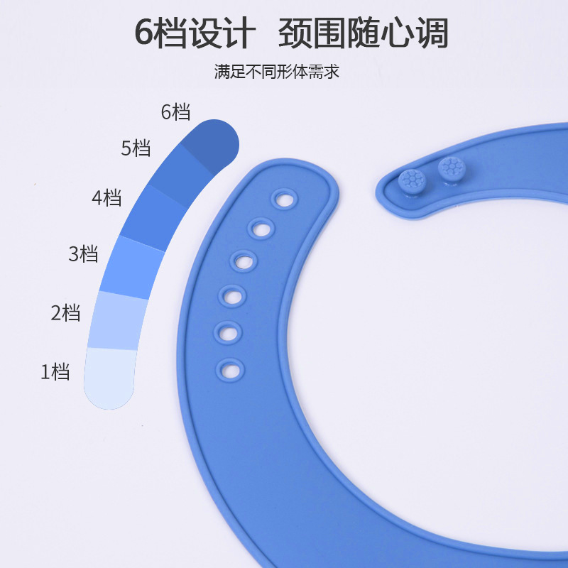 Babero transfronterizo para adultos, bolsillo para arroz, silicona para ancianos, bolsillo para arroz, impermeable y sin lavado, bolsillo para saliva tridimensional a prueba de suciedad y fugas