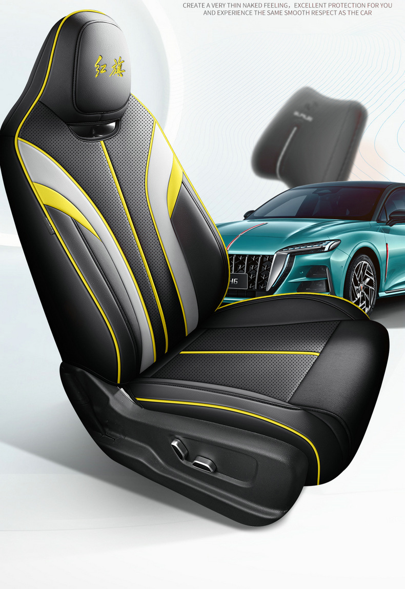 Suitable for the New Hongqi H6, Full-Coverage Seat Covers for All Seasons, Breathable, Stylish and Wear-Resistant Interior Seat Covers