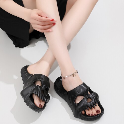Cross-border stepping sensation women's EVA indoor bathroom anti-slip fish mouth coconut home thick sole soft men's sandals