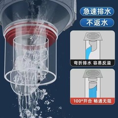 廚房下水管三通防返臭神器洗菜盆排水專用集成下水器分水器三頭通