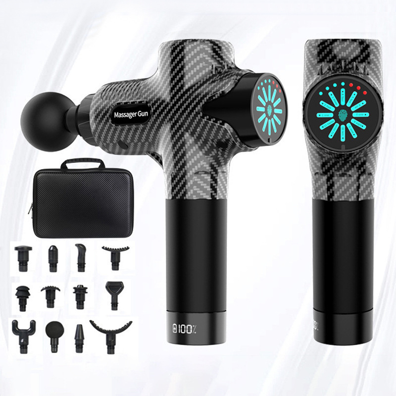 Pistola de fascia transfronteriza personalizada del fabricante, masajeador profesional, masajeador de relajación muscular, pistola de fascia de impacto, estilo explosivo al por mayor