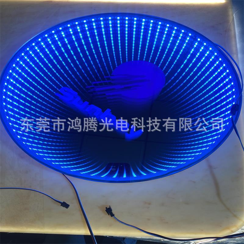 아크릴 네온 ABYSSAL 거울 MELALESIONAL 터널 빛 무한 DIY 거울 작은 시간 터널 라운드 크기