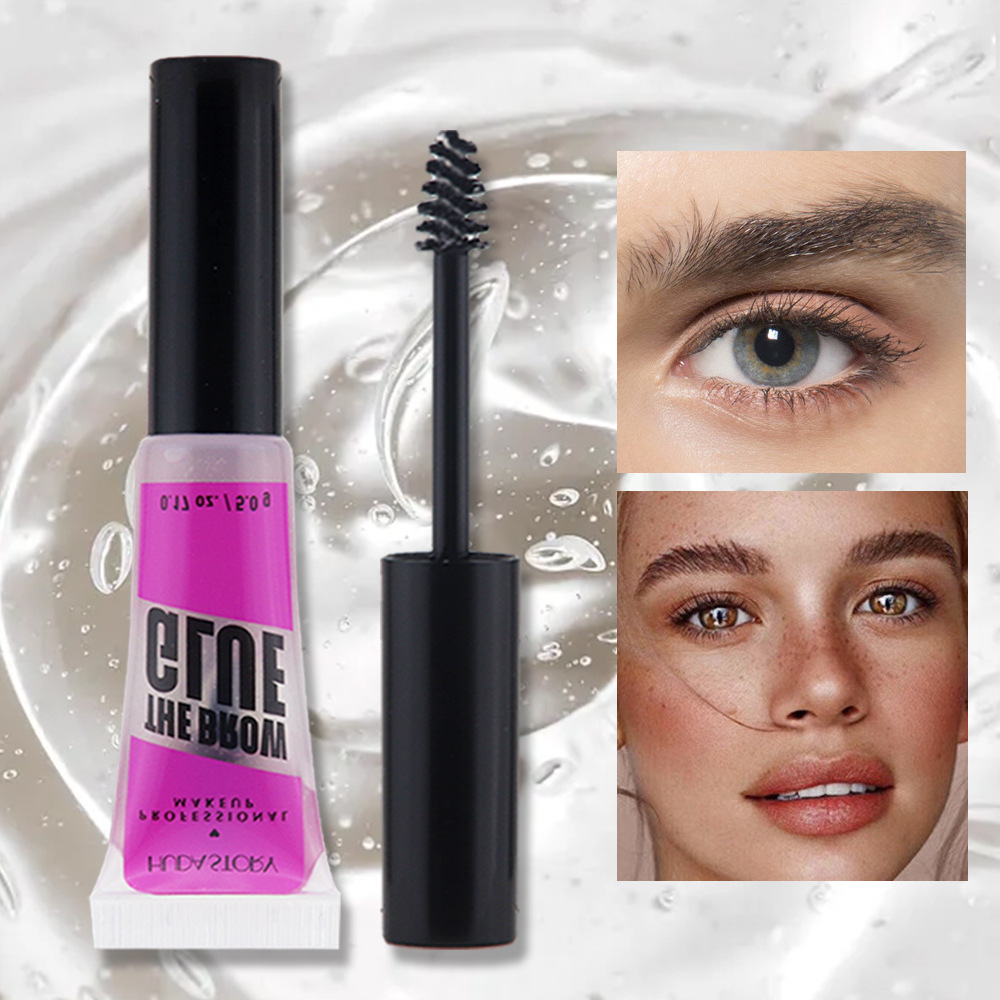 huda story Shaping Eyebrow Gel: Transparent water-resistant eyebrow shaping glue, natural, long-lasting and three-dimensional eyebrow gel undefined