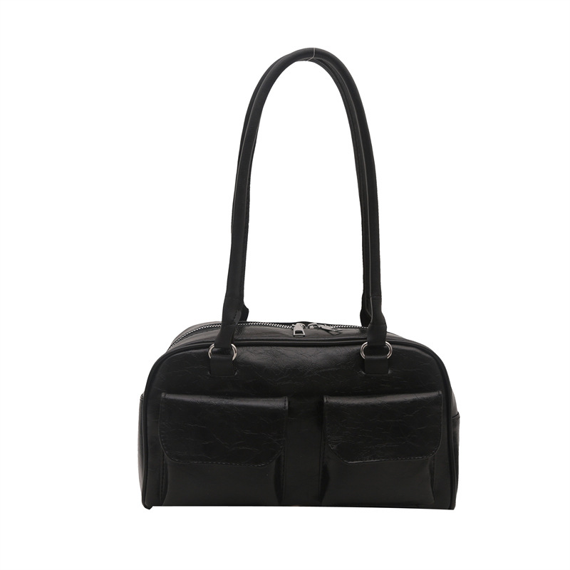 Bolso de brazo retro para mujeres 2024 nuevo invierno de moda simple bolso de hombro de mano bolso de viaje de gran capacidad