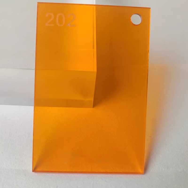 彩色透明亚克力板材橙黄绿红蓝紫黑茶色有机玻璃雕刻激光加工