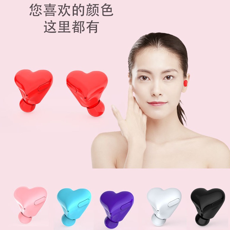 Neue Heartbuds Liebes kopfhörer Herzförmige Kopfhörer niedliche drahtlose Bluetooth-Kopfhörer für Mädchen mit bunten Lichtern