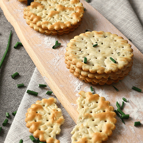 Kasilin Scallion Oil Crispy Cookies, Whole Box Snack, Appetizer, Filling