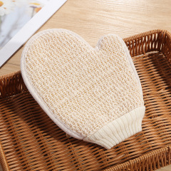 Factory-direct sisal gloves for adults—double-sided back scrubbers, mud exfoliators, and bath towels—perfect for showering and bathing.