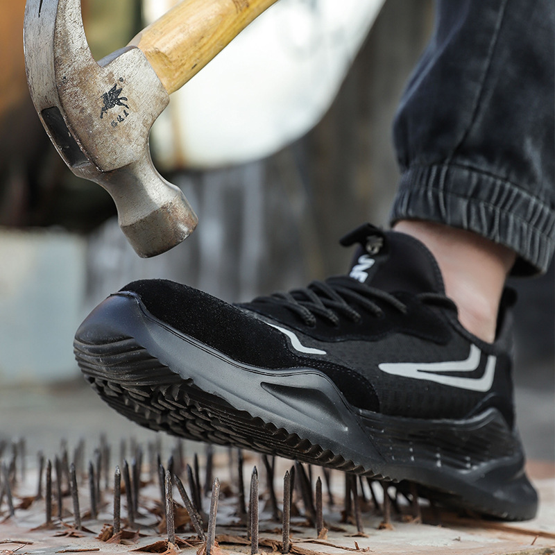 Cross-border new Jiefu safety shoes, anti-punching and anti-piercing, lightweight breathable work safety shoes