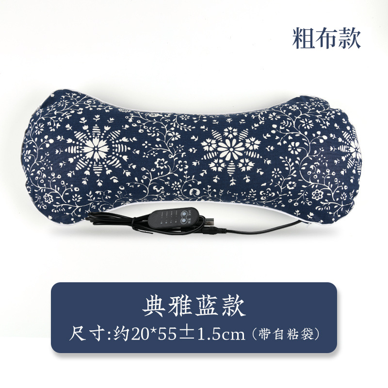 Almohada de hueso de calefacción eléctrica almohada de hueso de estera almohada de hueso de terciopelo doméstico almohada de ajenjo almohada de ajenjo almohada cervical al por mayor