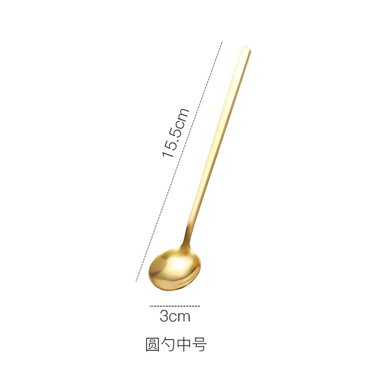15CM 둥근 머리 스푼