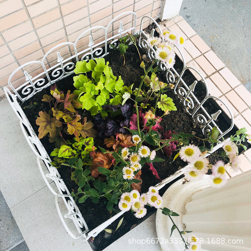 PVC jardinería europea valla de plástico valla pastoral al aire libre valla decoración de boda valla de hierro imitación personalizada