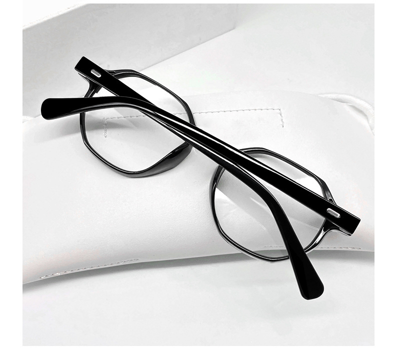 Simple Style Solid Color Ac Special-shaped Mirror Full Frame Optical Glasses display picture 2