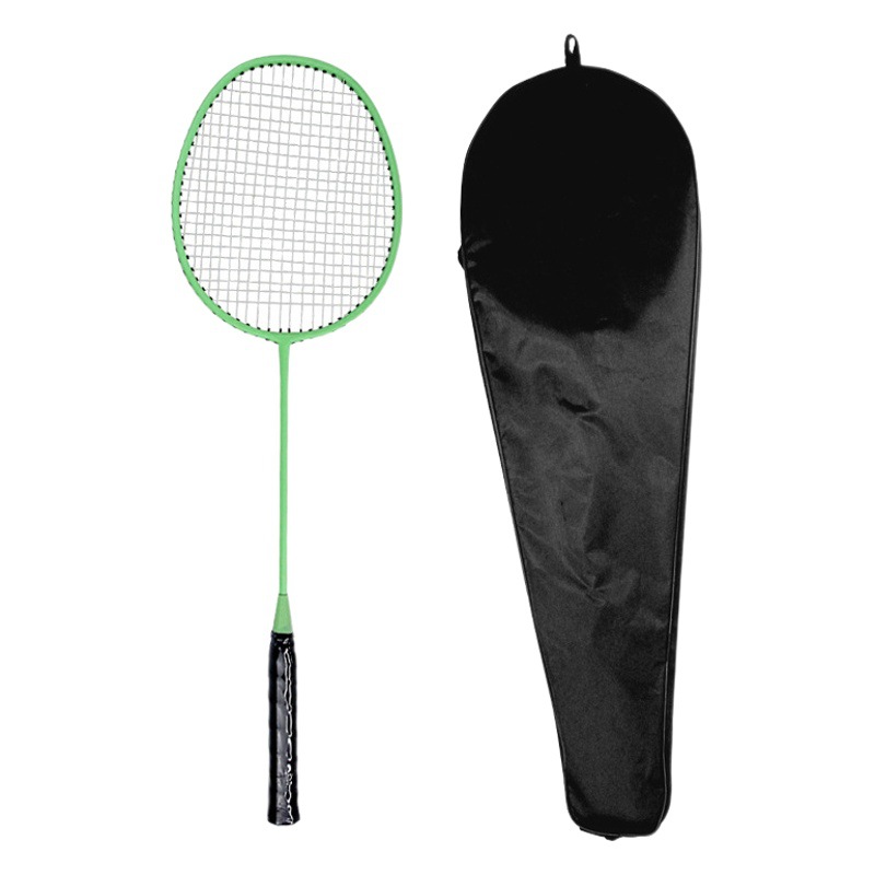Entrega de una sola pieza de vidrio de aluminio raqueta de bádminton integrada competencia de estudiantes adultos entrenamiento ligero raqueta de bádminton duradera al por mayor