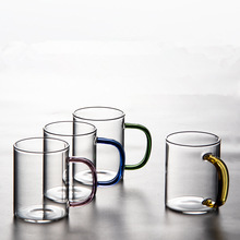 高硼硅耐热玻璃杯早餐杯牛奶果汁杯马克杯家用大容量透明水杯杯子