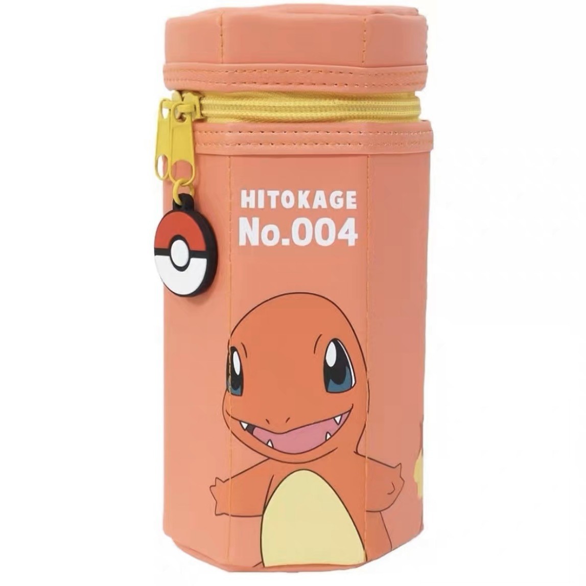 En stock japonés Sanrio PET Elf limitada Pikachu estudiante de primaria masculino y femenino hexagonal lápiz caso cosmético bolsa