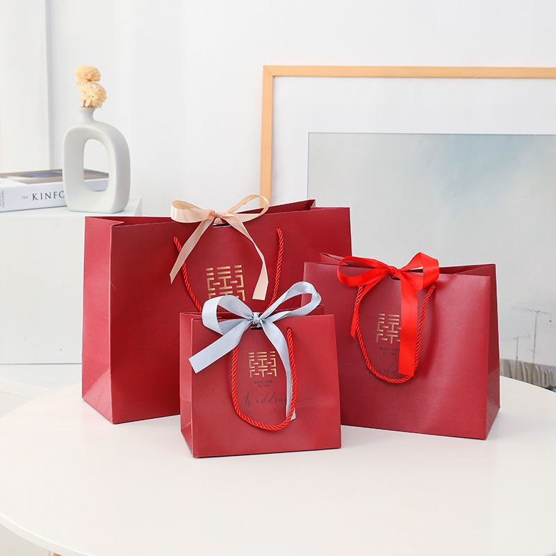 Wedding handbag gift bag wedding candy bag wind paper bag candy box…