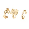 Retro golden woven chain with pigtail, fashionable ring, European style, simple and elegant design