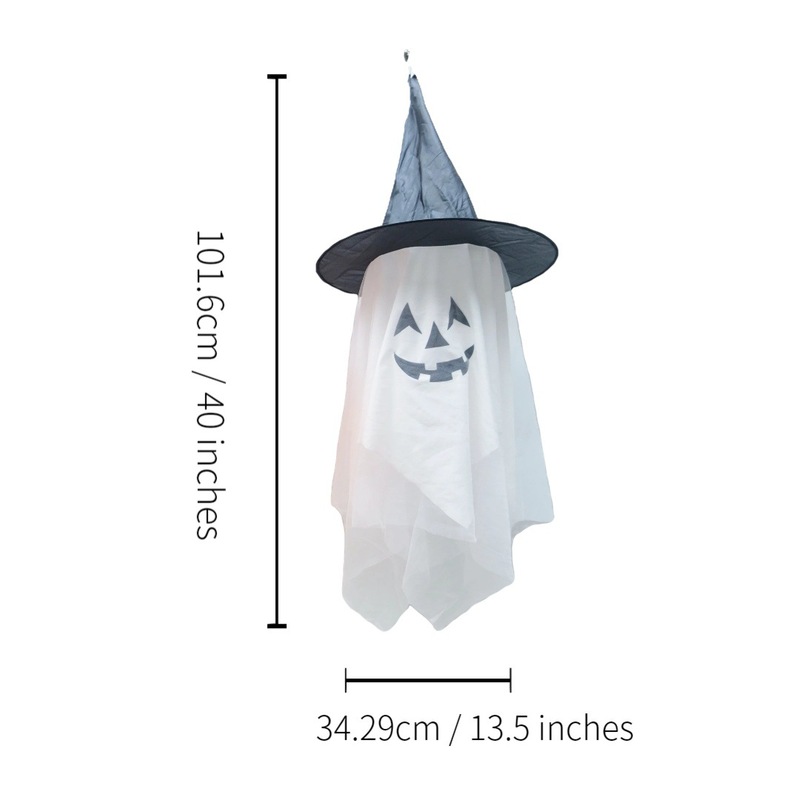 在庫あり卸売ハロウィンファブリックオーナメントパーティーデコレーションフラッグカボチャランタンハロウィンペンダント発光ゴースト|undefined