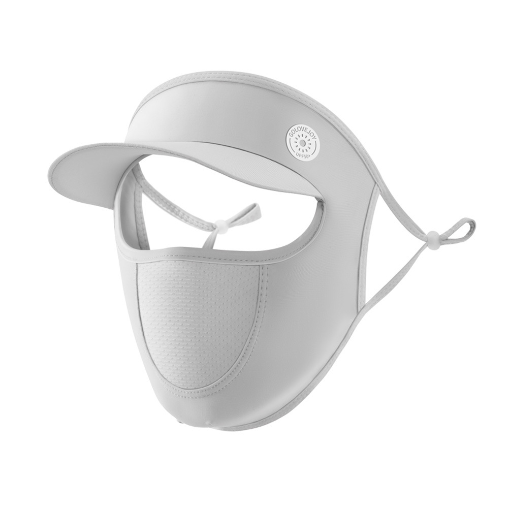 Visiera parasole per protezione UV da esterno per donna, maschera in seta ghiacciata con kini sottile traspirante per il viso XTJ111_voghion.com