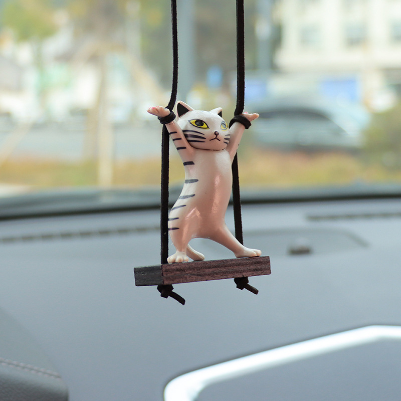 Twisted Waist Cat Car Pendant Car Interior Decoration Supplies Car Pendant Pendant Car Charms Car Supplies Batch