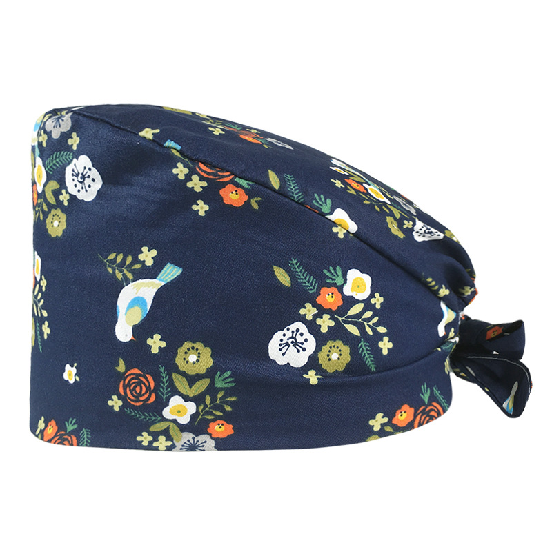 Quirófano sombrero hembra enfermera sombrero confinamiento flor tapa dental oral Clínica Médico lindo trabajo oral tapa