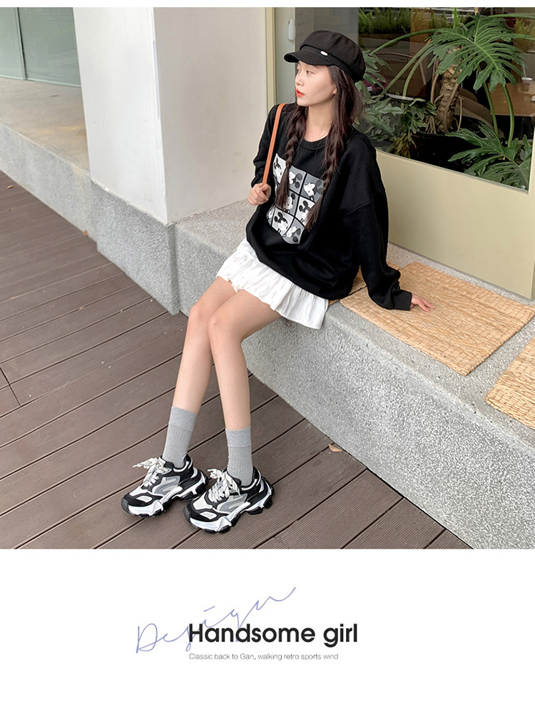 Nuove scarpe alla moda per papà di celebrità di Internet 2025, suola spessa, altezza crescente, comode, versatili e casual_voghion.com