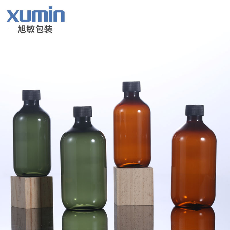 Materiales de embalaje personalizados botellas de ducha verde de 300ml botellas de champú de 500ml botellas de lavado de gran capacidad botellas de rocío puro