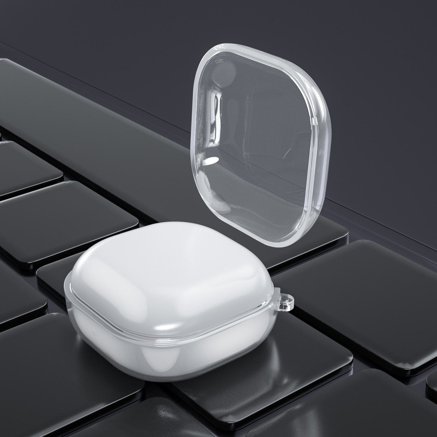 La funda protectora para Samsung Galaxy buds3 pro es adecuada para fundas para auriculares Buds3 FE/Buds2/live de alta transparencia.