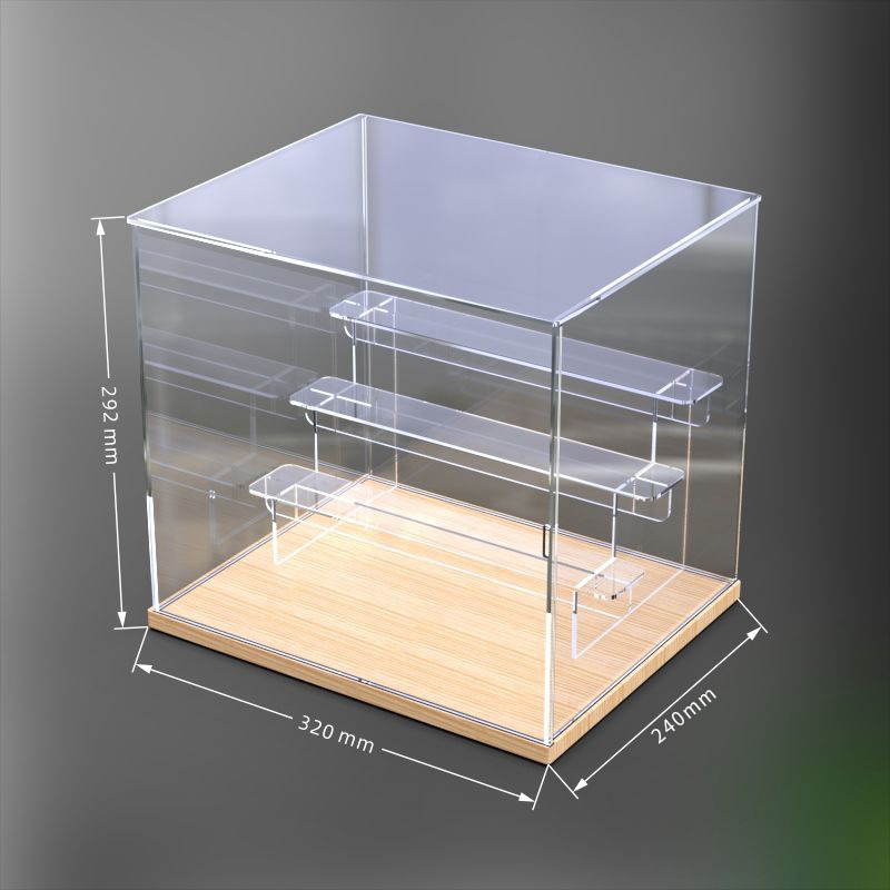実木ブラインドケース収納展示棚バブルマットmollyブラインドケース階段収納ケースアクリル透明展示|undefined