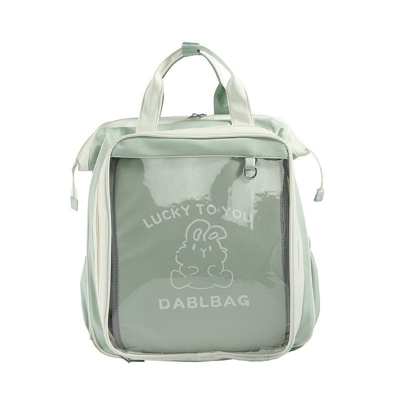 40cm sentado mochila mochila de gran capacidad universidad transparente ocio de gran capacidad mochila de estudiantes bolsas de dolor lindas mujeres