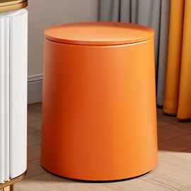 高颜值垃圾桶家用客厅带盖按压式大容量卫生间厕所ins卫生筒纸严