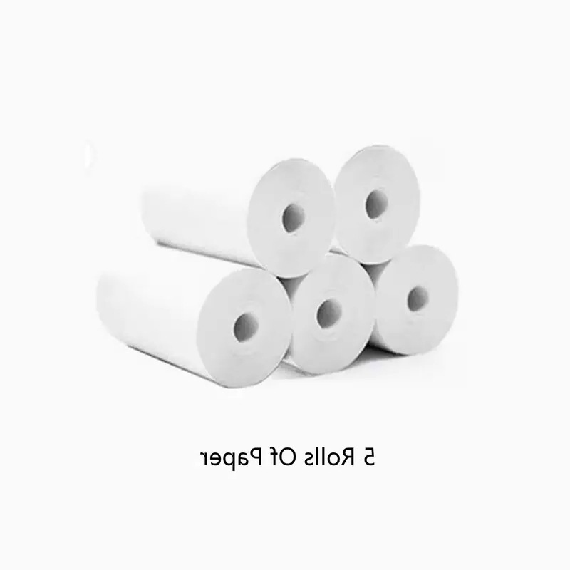 Impresora de errores de papel de impresión adhesivo 57X25 sin núcleo de papel de recibo de supermercado para llevar papel de impresión adhesivo