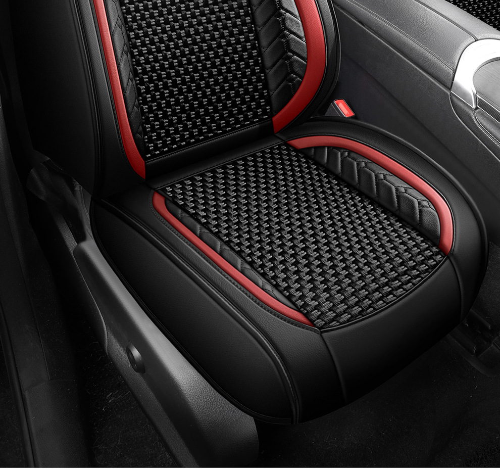 25 Years New Breathable Leather Ice Silk All-Inclusive Four-Season Universal Car Seat Cushion Seat Cover Manufacturer Wholesale Cross-Border