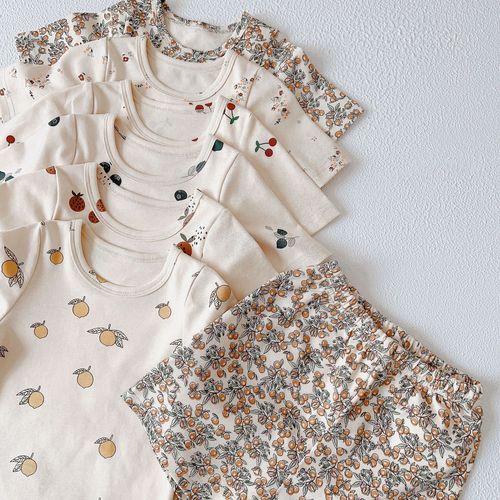 Children's Homecoming Set, Summer New Model, Children's pajama set, short-sleeved pajama set for babies
